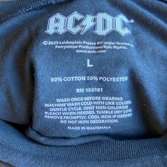 AC DC Gray and Pink Short Sleeve Tee - Picture 4 of 4